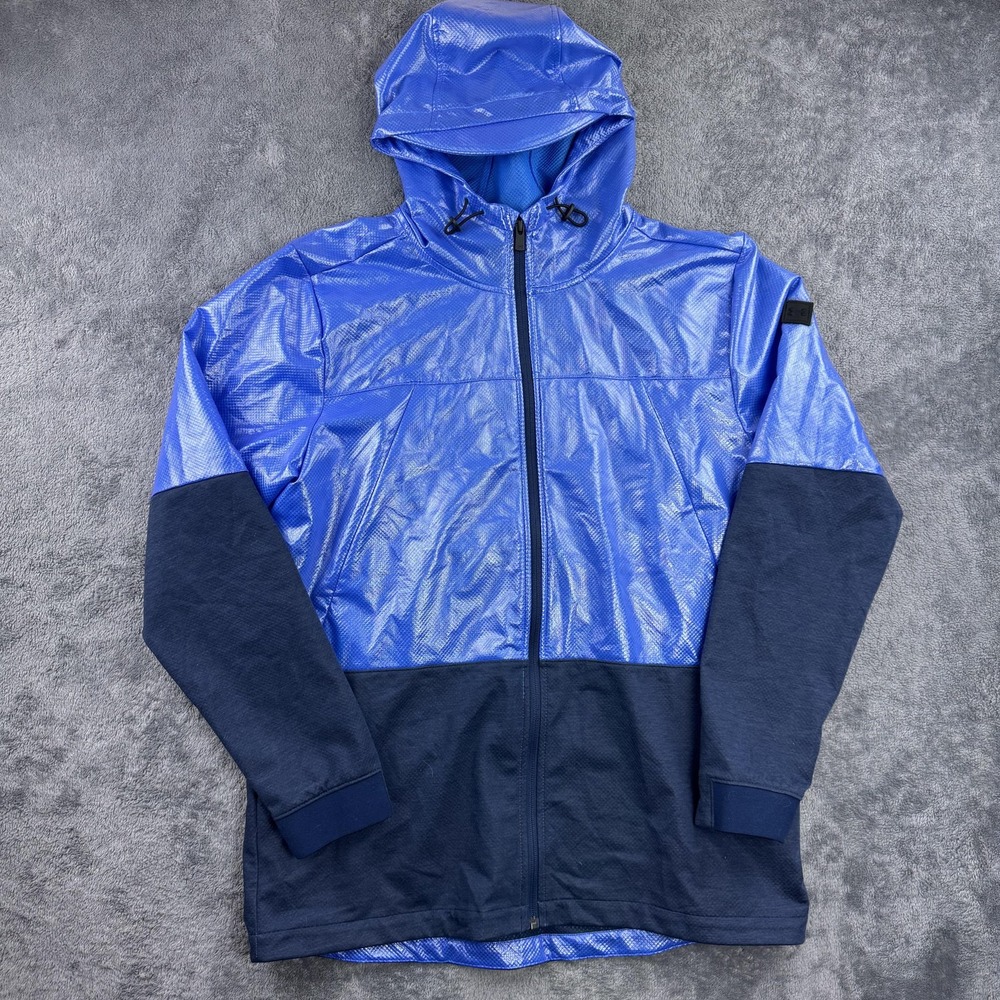 Under Armour‎ Unstoppable Hoodie Mens XL Blue Navy Full Zip ColdGear Fitted